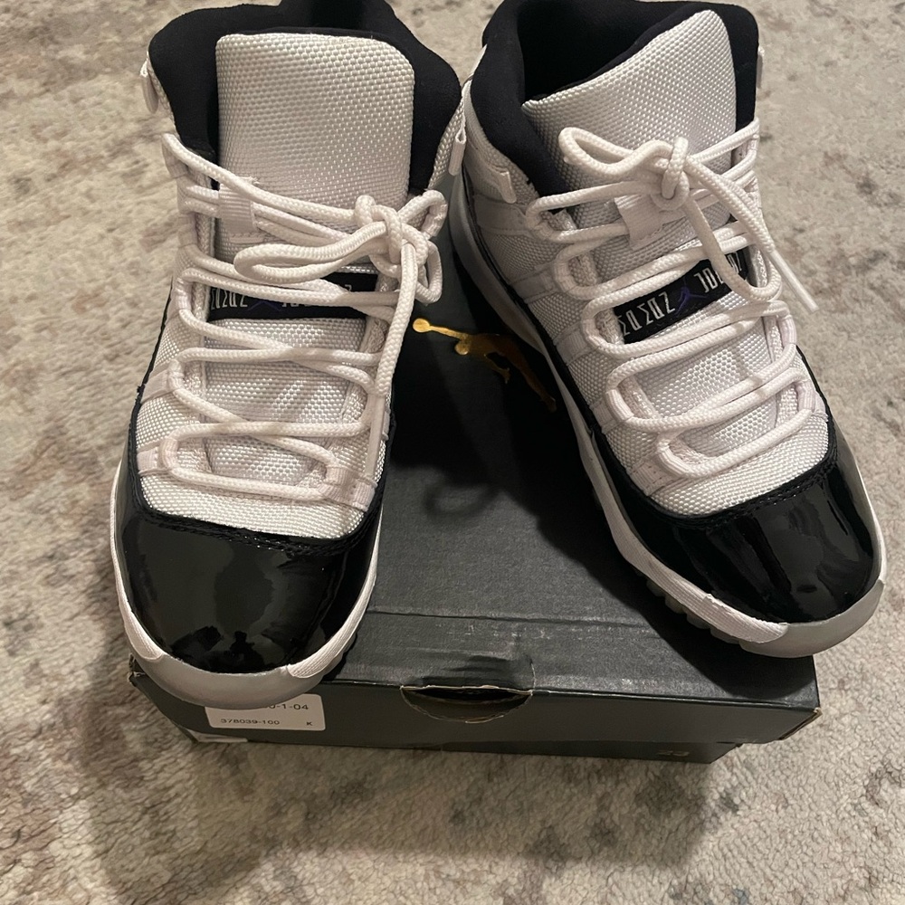 Nike Air Jordan 11 Retro Black and White Sneakers